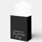 Chic Black White Customized Bachelorette Party Geschenkschachtel (Offen)