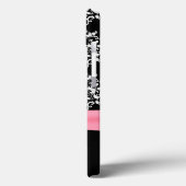 Chic Black & White Damask Case-Mate iPhone Hülle (Rückseite / Links)