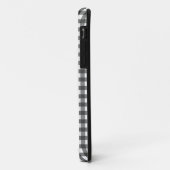 Chic Black & White Gingham Custom Case-Mate iPhone Hülle (Hinten/Links)