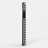 Chic Black & White Gingham Custom Case-Mate iPhone Hülle (Hinten/Rechts)