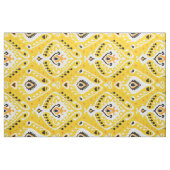 Chic Black-white ikat-Stammmuster Stoff (Yard (91,4 cm))