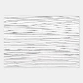 Chic Black & White Moderne Muster Terrazzo Inky Geschenkpapier Set (Vorderseite 3)