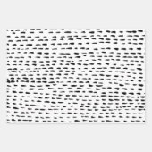 Chic Black & White Moderne Muster Terrazzo Inky Geschenkpapier Set (Vorderseite 2)