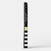 Chic Black & White Muster Case-Mate iPhone Hülle (Rückseite / Rechts)