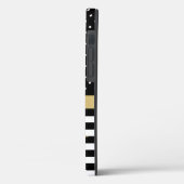 Chic Black & White Muster Case-Mate iPhone Hülle (Rückseite / Links)