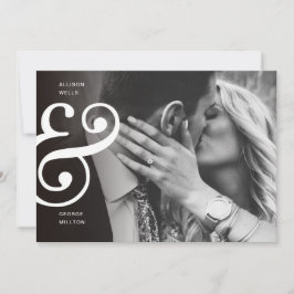 Chic Black + White SAVE THE DATE Ampersand