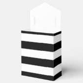 Chic Black & White Streifen Stripes Streifen Gebur Geschenkschachtel (Geöffnet)