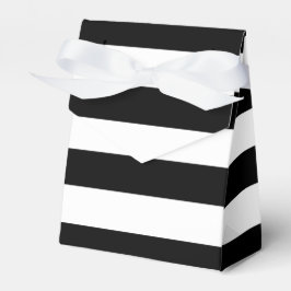 Chic Black & White Streifen Stripes Streifen Gebur Geschenkschachtel