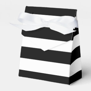 Chic Black & White Streifen Stripes Streifen Gebur Geschenkschachtel