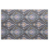 Chic black yellow lila ikat tribal pattern stoff (Yard (91,4 cm))