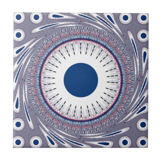 Chic blau fliese (Vorderseite)