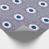 Chic blau geschenkpapier (Ecke)