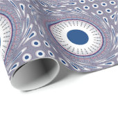 Chic blau geschenkpapier (Rolleneckpunkt)