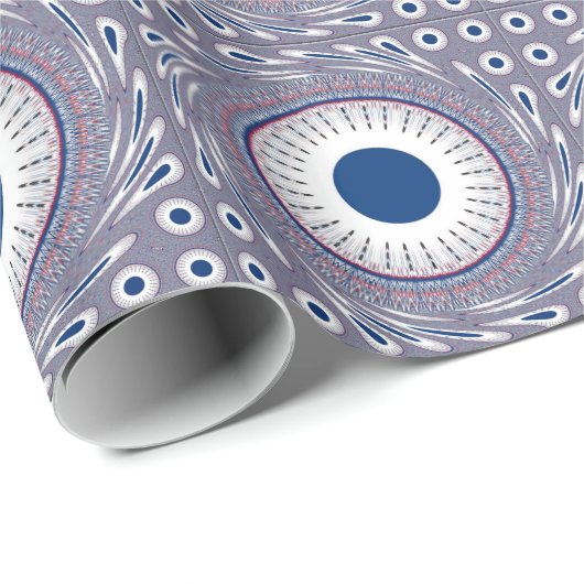 Chic blau geschenkpapier (Rolleneckpunkt)