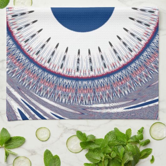 Chic blau geschirrtuch (Gefaltet)