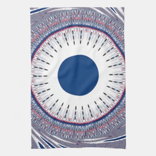 Chic blau geschirrtuch (Vertikal)