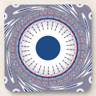 Chic blau getränkeuntersetzer