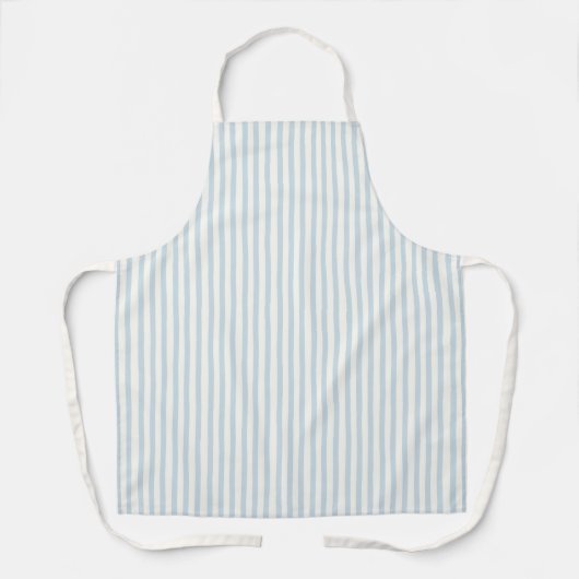 Chic Blau Weiß Gestreift Schürze (Vorderseite)