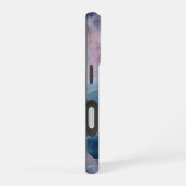 Chic Blaue Rosa Gold Achat-Marmor iPhone 16 Hülle (Rechte Seite)