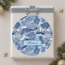 Chic Blaue Weiden-Chinoiserie Cottage