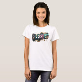 Chic BLESSED künstlerisches Motiv T-Shirt (Vorne ganz)