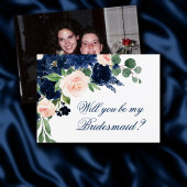 Chic Blooms | Navy und Pink Brautparty Gefragt Fot Einladung