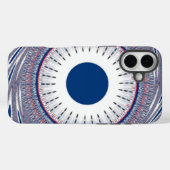 Chic Blue abstrakt Art Design Case-Mate iPhone Hülle (Rückseite (Horizontal))