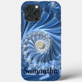 Chic Blue Abstraktes Fraktal Giro del Malcantone Case-Mate iPhone Hülle