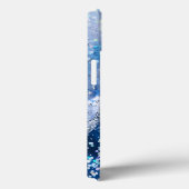 Chic Blue Agate mit opaleszenten Glitzern Case-Mate iPhone Hülle (Rückseite / Rechts)