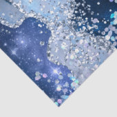 Chic Blue Agate mit opaleszenten Glitzern Seidenpapier (Ausschnitt)