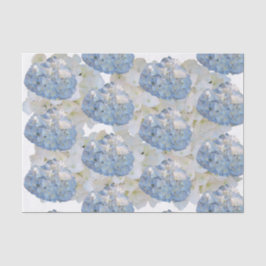 Chic Blue and White Hydrangea Tissue Paper Seidenpapier