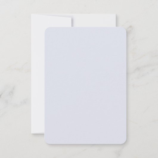 Chic Blue and White Wedding RSVP mit QR Code (Rückseite)