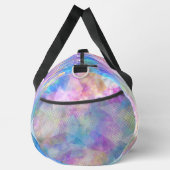 Chic blue aqua unicorn dripping Glitzer monogram Duffle Bag (Rechts)