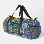 Chic Blue aquamarin sizilianische Zitrusfrüchte Mi Duffle Bag (Rechte Ecke)
