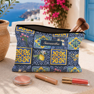 Chic Blue aquamarin sizilianische Zitrusfrüchte Mi Zubehörtasche