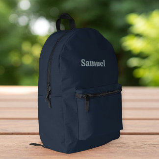 Chic Blue Backpack for Work Bedruckter Rucksack