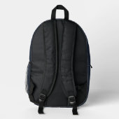 Chic Blue Backpack for Work Bedruckter Rucksack (Rückseite)