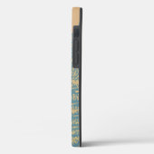 Chic Blue Bee Monogram Case-Mate iPhone Hülle (Rückseite / Links)