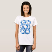 Chic Blue BLUE ICE Slogan Design T-Shirt (Vorne ganz)