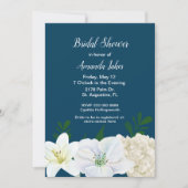 Chic Blue Bridal Dusche Einladung (Vorderseite)