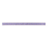 Chic Blue Butterfells in Doodle Style Violet Satinband (Vorderseite)