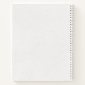 Chic Blue Butterfly Calligraphy Monogram Notizblock (Rückseite)