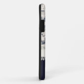 Chic Blue & Cream französische Toiletten Case-Mate iPhone Hülle (Hinten/Rechts)