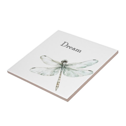 Chic Blue Dragonflies Dream Fliese (Seite)