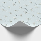 Chic Blue Dragonfly Dream Geschenkpapier (Ecke)