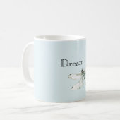 Chic Blue Dragonfly Dream Kaffeetasse (Vorderseite Links)