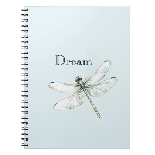 Chic Blue Dragonfly Dream Notizblock (Vorderseite)