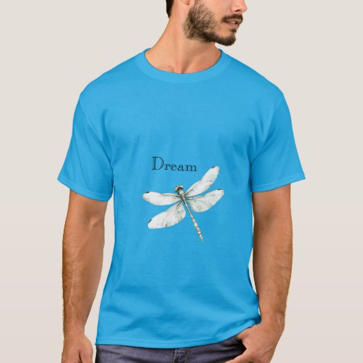 Chic Blue Dragonfly Dream T-Shirt (Vorderseite)