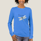 Chic Blue Dragonfly Dream Tri-Blend Shirt (Vorderseite)