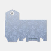 Chic Blue Fleur Damask Wedding Favor Geschenkboxen Geschenkschachtel (Ungefaltet)